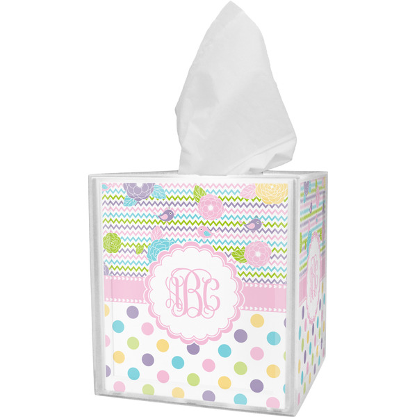 Custom Girly Girl Tissue Box Cover (Personalized)