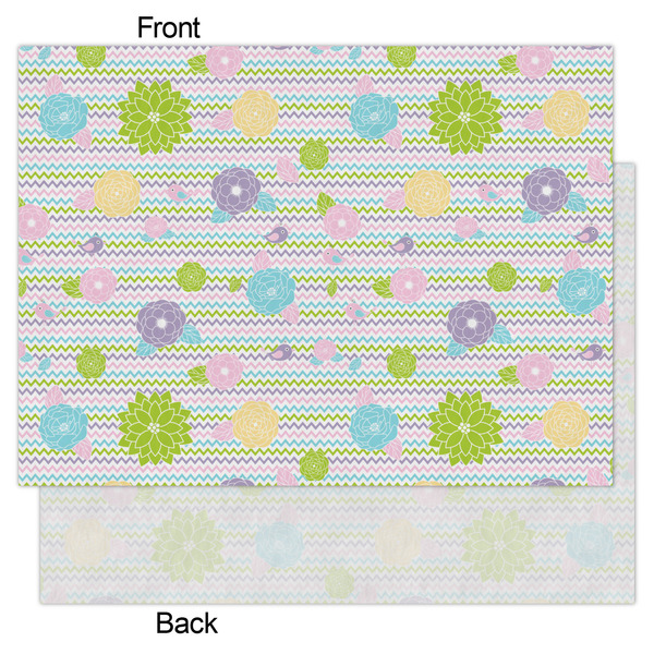Girly Girl Tissue Paper - Lightweight - Large - Front & Back