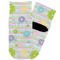 Girly Girl Toddler Ankle Socks - Single Pair - Front and Back