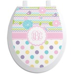 Girly Girl Toilet Seat Decal (Personalized)