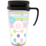Girly Girl Acrylic Travel Mug with Handle (Personalized)