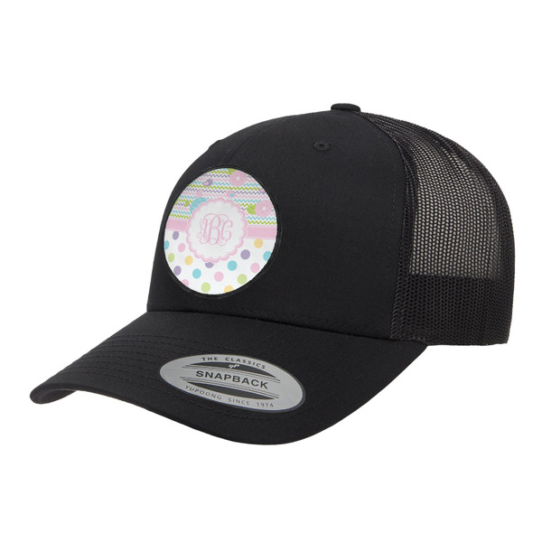 Custom Girly Girl Trucker Hat - Black (Personalized)