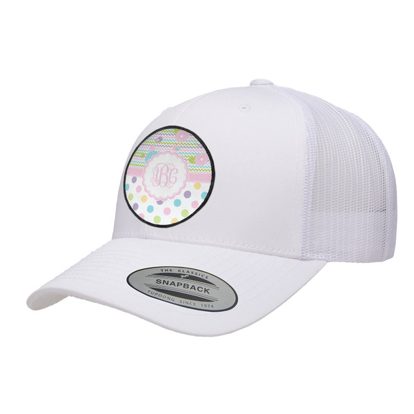 Custom Girly Girl Trucker Hat - White (Personalized)