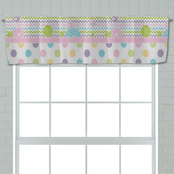 Girly Girl Valance - Closeup on window