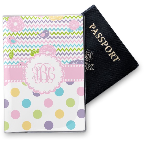 Custom Girly Girl Vinyl Passport Holder (Personalized)
