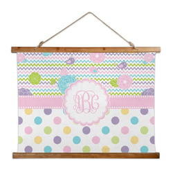 Girly Girl Wall Hanging Tapestry - Wide (Personalized)