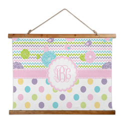 Girly Girl Wall Hanging Tapestry - Wide (Personalized)