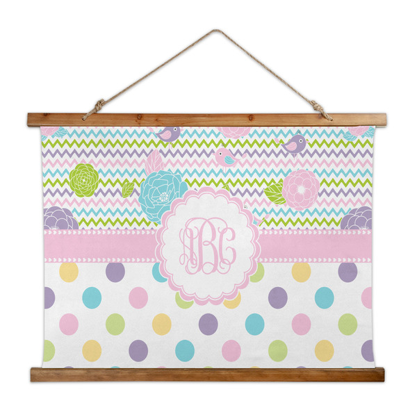 Custom Girly Girl Wall Hanging Tapestry - Wide (Personalized)