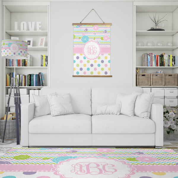 Girly Girl Wall Hanging Tapestry - Portrait - IN CONTEXT