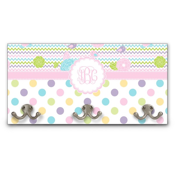 Custom Girly Girl Wall Mounted Coat Rack (Personalized)