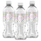 Girly Girl Water Bottle Labels - Front View