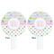 Girly Girl White Plastic 7" Stir Stick - Double Sided - Round - Front & Back