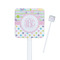 Girly Girl Square Plastic Stir Sticks - Double Sided (Personalized)