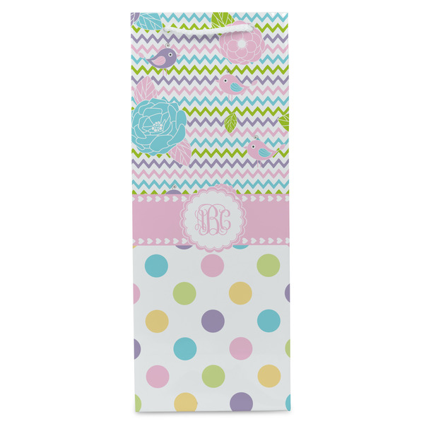 Girly Girl Wine Gift Bag - Gloss - Front