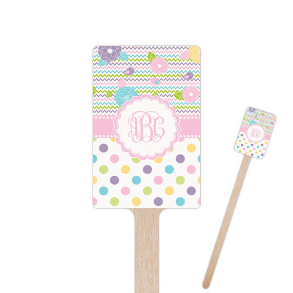 Custom Girly Girl Rectangle Wooden Stir Sticks (Personalized)