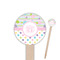 Girly Girl Wooden 6" Food Pick - Round - Closeup