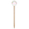 Girly Girl Wooden 6" Food Pick - Round - Single Pick