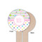 Girly Girl Wooden 6" Food Pick - Round - Single Sided - Front & Back