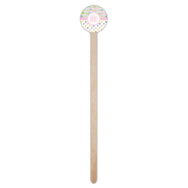 Girly Girl Wooden 7.5" Stir Stick - Round - Single Stick