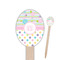Girly Girl Wooden Food Pick - Oval - Closeup