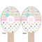 Girly Girl Wooden Food Pick - Oval - Double Sided - Front & Back