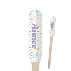 Girly Girl Paddle Wooden Food Picks - Double Sided (Personalized)