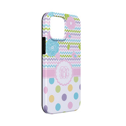 Girly Girl iPhone Case - Rubber Lined - iPhone 13 Mini (Personalized)