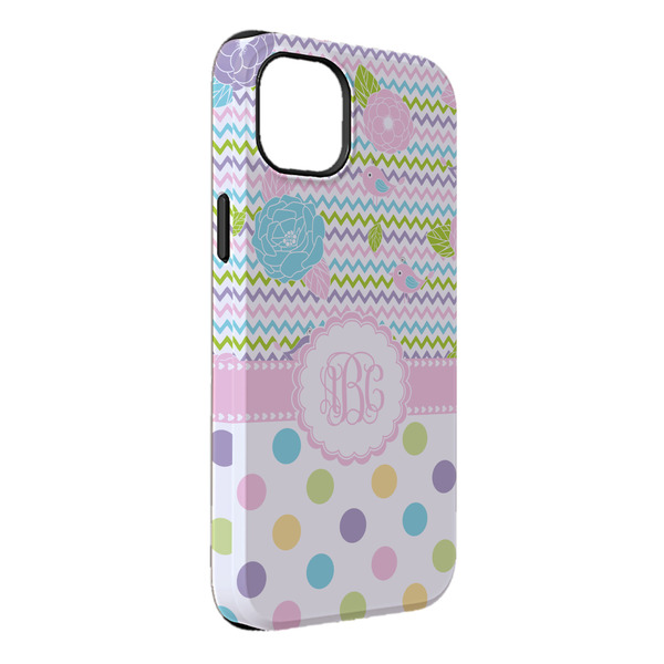 Custom Girly Girl iPhone Case - Rubber Lined - iPhone 14 Plus (Personalized)