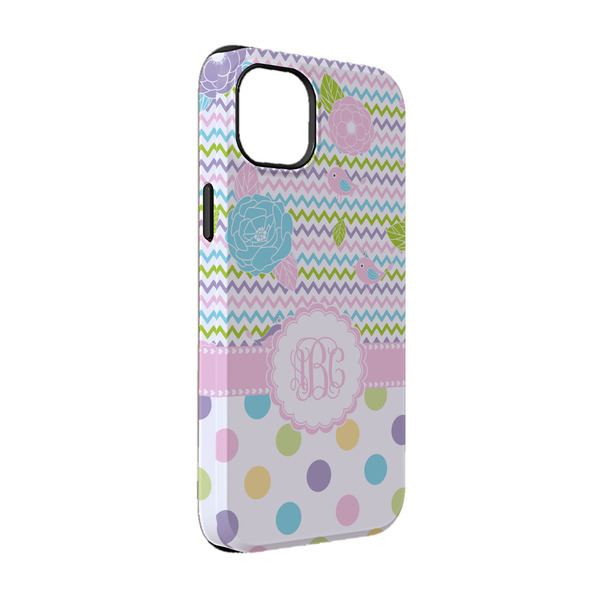 Custom Girly Girl iPhone Case - Rubber Lined - iPhone 14 Pro (Personalized)