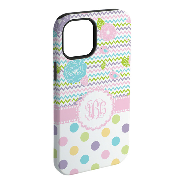 Custom Girly Girl iPhone Case - Rubber Lined - iPhone 15 Plus (Personalized)