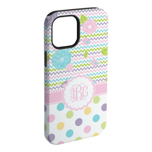 Custom Girly Girl iPhone Case - Rubber Lined - iPhone 15 Pro Max (Personalized)