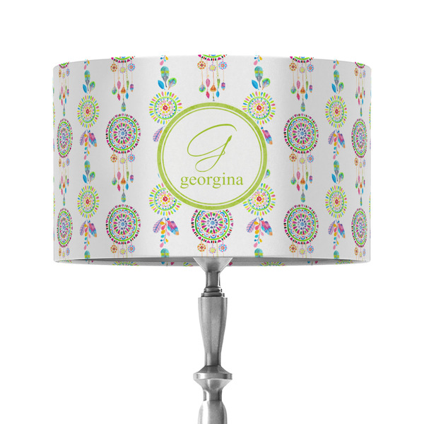 Custom Dreamcatcher 12" Drum Lamp Shade - Fabric (Personalized)