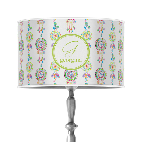 Custom Dreamcatcher 12" Drum Lamp Shade - Poly-film (Personalized)