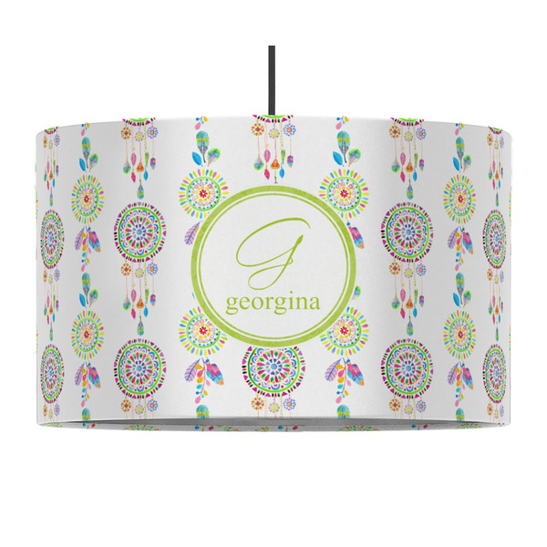 Dreamcatcher 12" Drum Lampshade - PENDANT (Fabric)