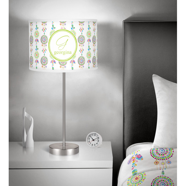 Dreamcatcher 13 inch drum lamp shade - in room