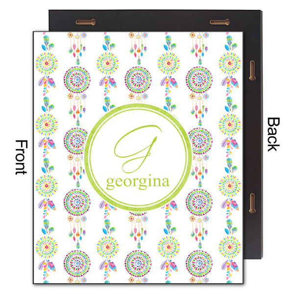 Dreamcatcher 20x24 Wood Print - Front & Back View