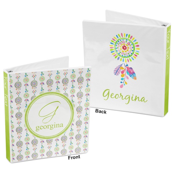 Dreamcatcher 3-Ring Binder Front and Back