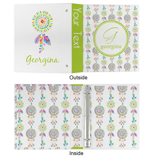 Dreamcatcher 3 Ring Binders - Full Wrap - 1" - APPROVAL