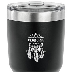 Dreamcatcher 30 oz Stainless Steel Tumbler - Black - Double Sided (Personalized)
