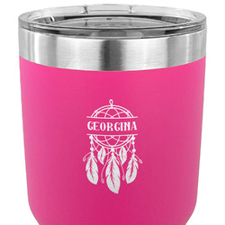 Dreamcatcher 30 oz Stainless Steel Tumbler - Pink - Double Sided (Personalized)