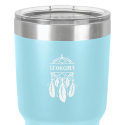 Dreamcatcher 30 oz Stainless Steel Tumbler - Teal - Double-Sided (Personalized)