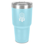Dreamcatcher 30 oz Stainless Steel Tumbler - Teal - Single-Sided (Personalized)