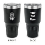 Dreamcatcher 30 oz Stainless Steel Tumbler - Black - Double Sided (Personalized)