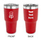 Dreamcatcher 30 oz Stainless Steel Tumbler - Red - Double Sided (Personalized)