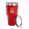Dreamcatcher 30 oz Stainless Steel Ringneck Tumblers - Red - LID OFF