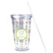 Dreamcatcher Acrylic Tumbler - Full Print - Front straw out