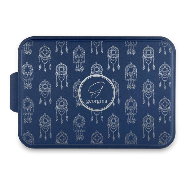 Custom Dreamcatcher Aluminum Baking Pan with Navy Lid (Personalized)