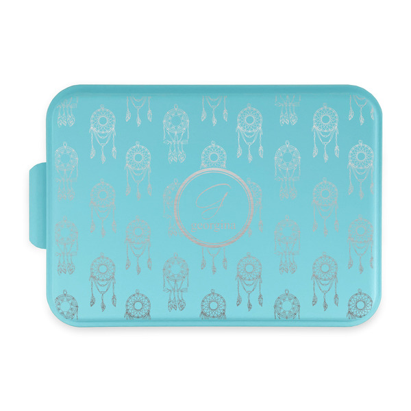 Custom Dreamcatcher Aluminum Baking Pan with Teal Lid (Personalized)