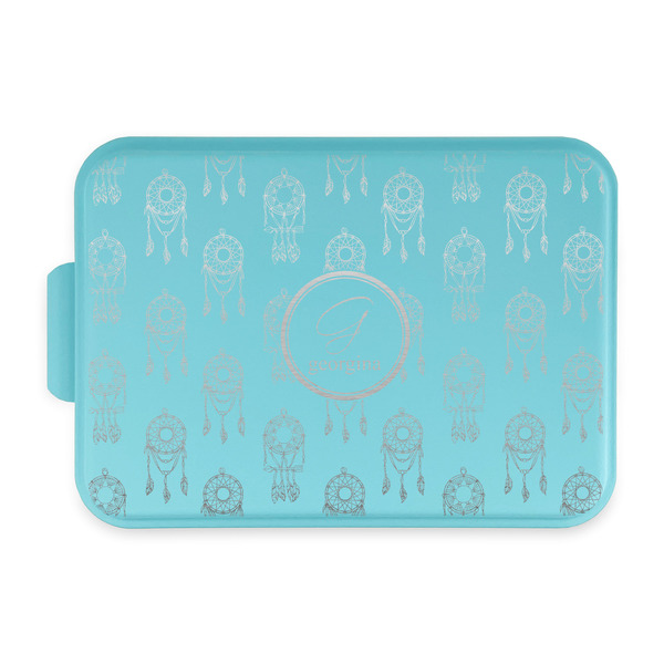 Custom Dreamcatcher Aluminum Baking Pan with Teal Lid (Personalized)