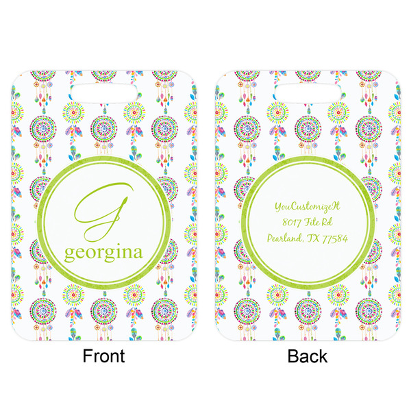 Dreamcatcher Aluminum Luggage Tag (Front + Back)